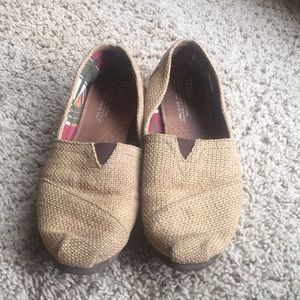 Burlap Toms woman’s size 7